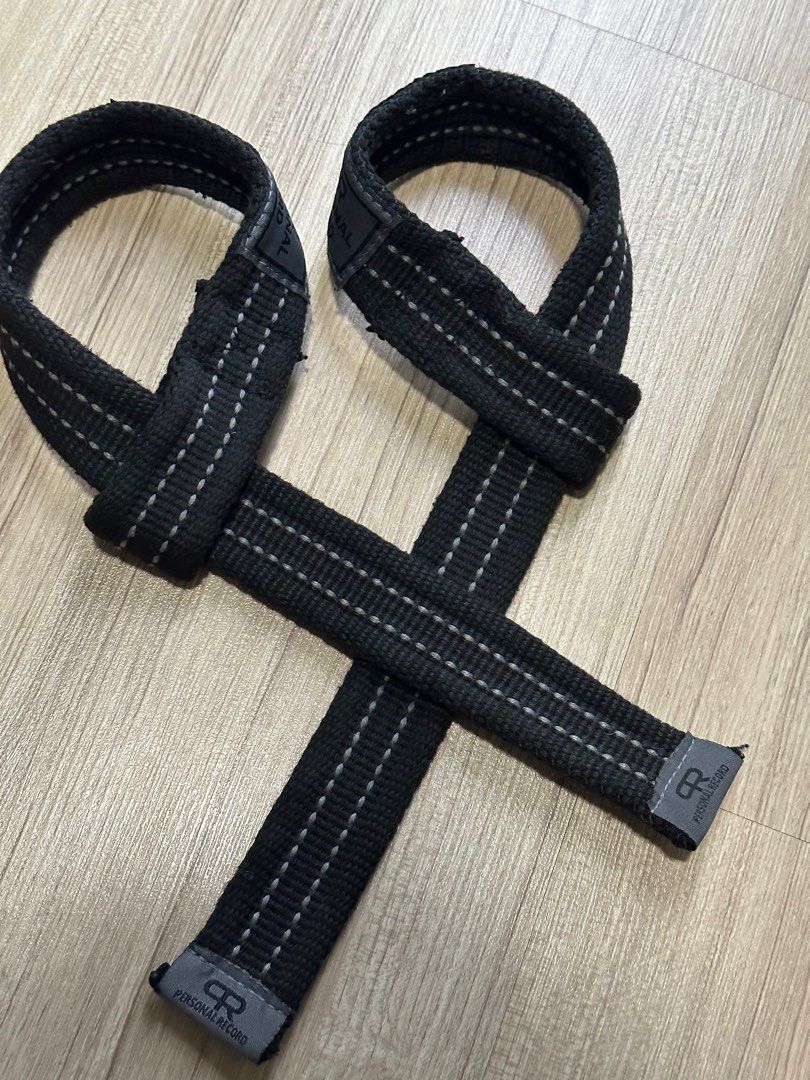 PR PERSONAL RECORD HEAVY DUTY PREMIUM STRAPS PR902 BLACK/GREY