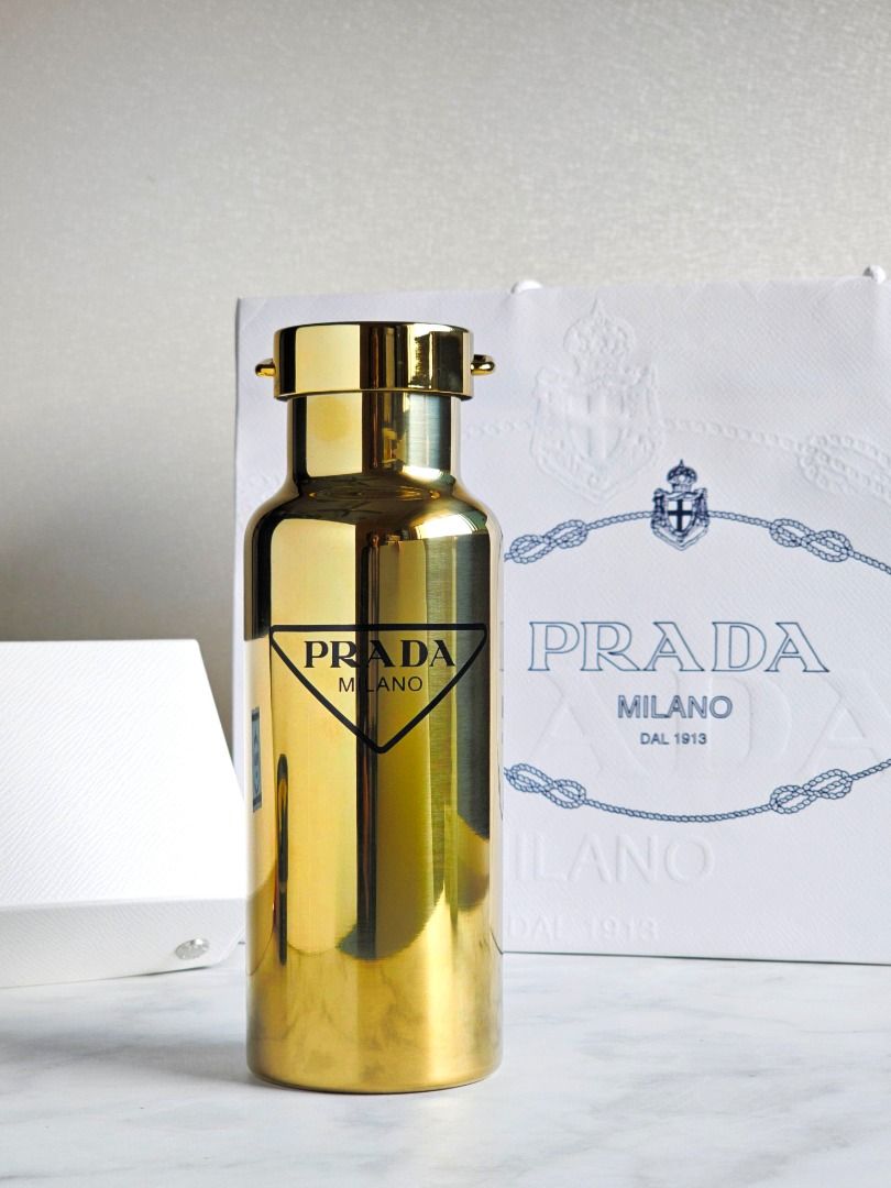 Stainless Steel Bottle in Silver - Prada