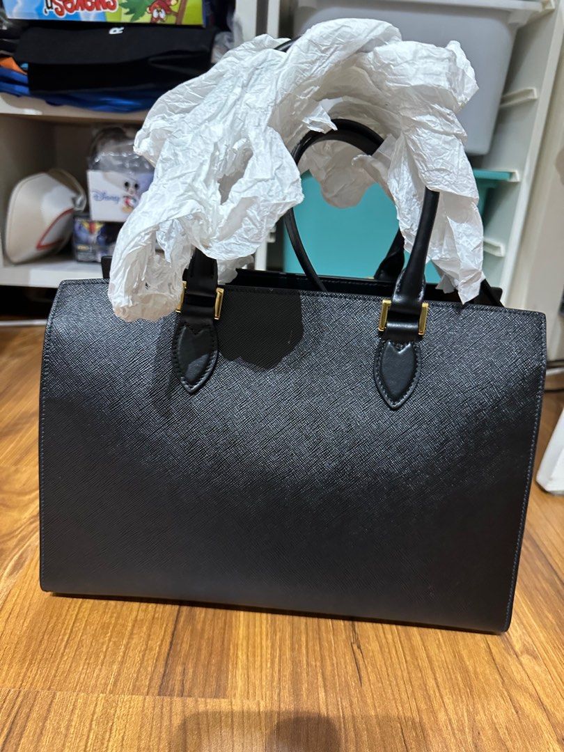 Prada Borsa A Mano Saffiano Soft C Nero