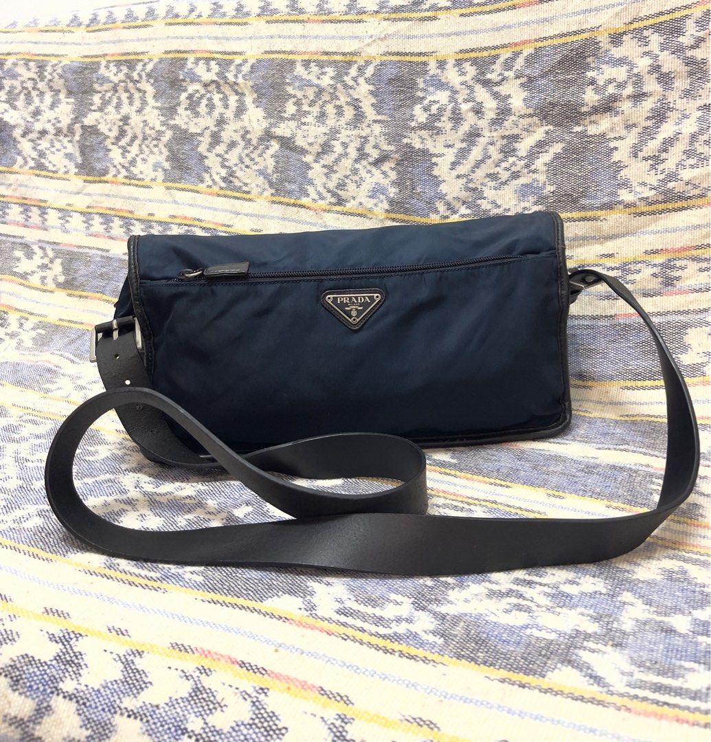 Prada Nylon Sling Bag, Luxury, Bags & Wallets on Carousell