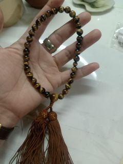 Prayer Beads brown tiger eye  juzu