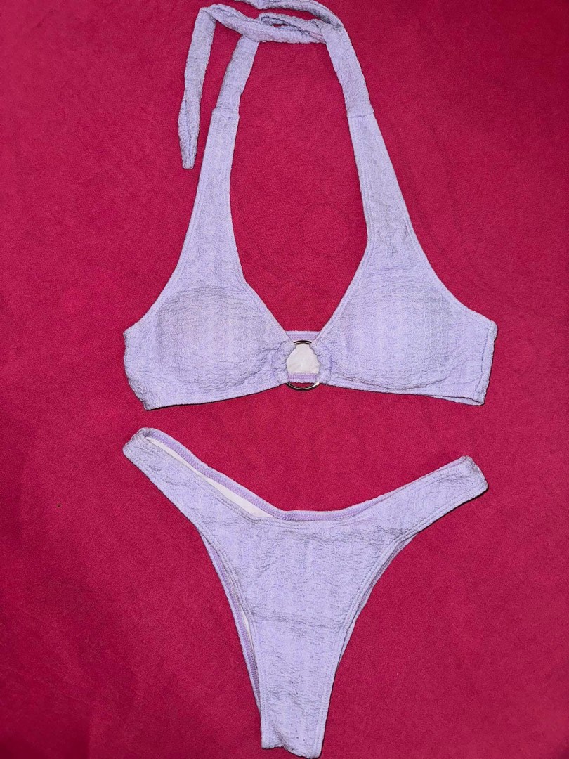 Purple shein bikini set on Carousell