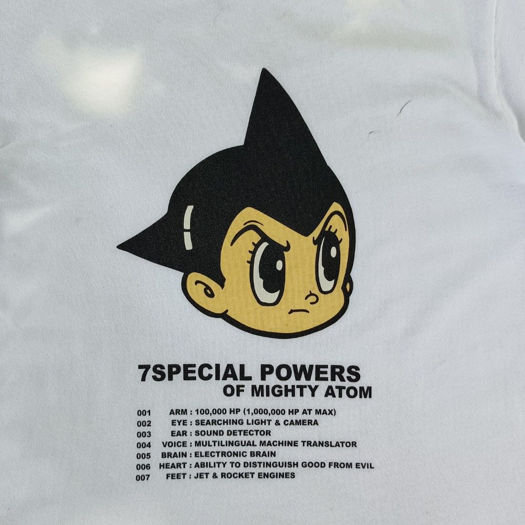 Astro Boy Japanese Manga Mighty Atom Black Tshirt Large Atom 