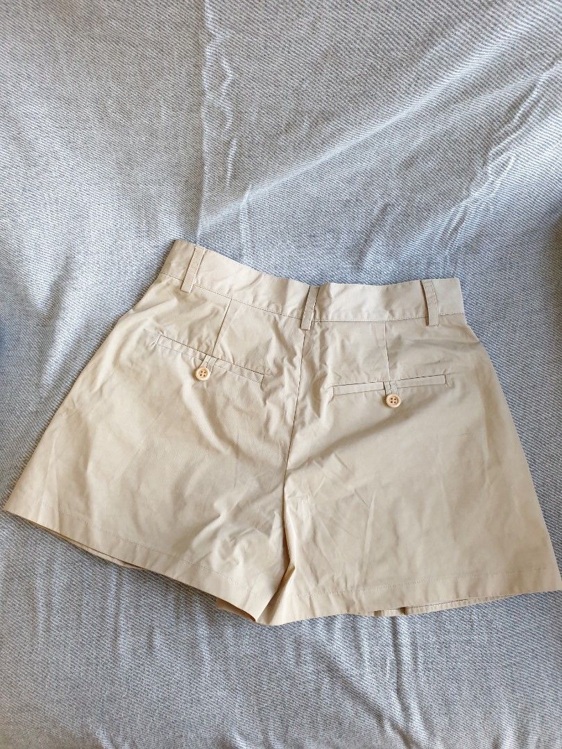 Red designer shorts top