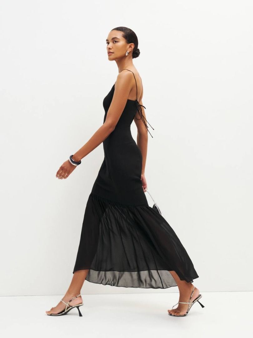 Reformation Aimee Maxi Dress in Black, Women's Fashion, Dresses & Sets,  Evening dresses & gowns on Carousell