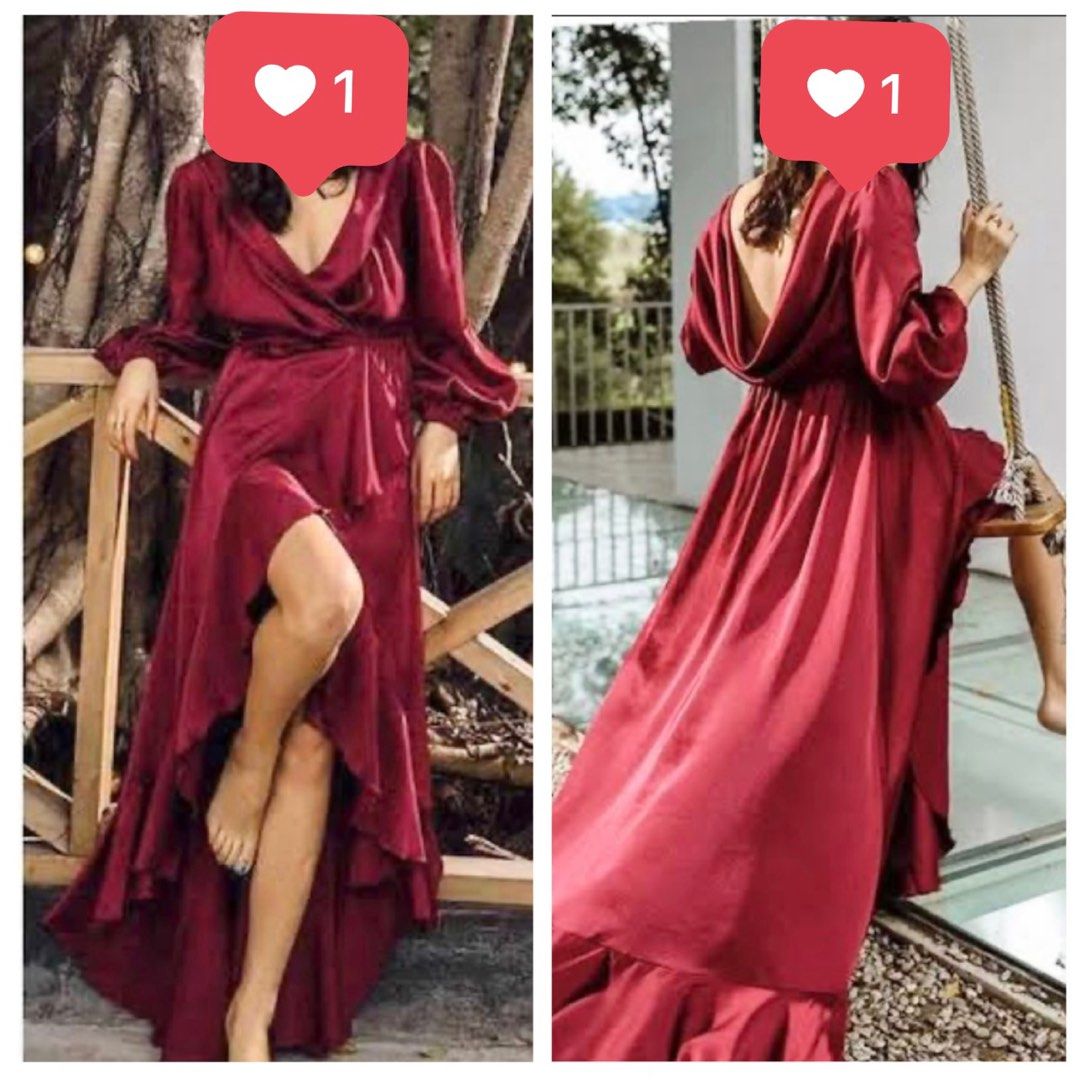 Sexy Red Vinyl Party Dress main image 1