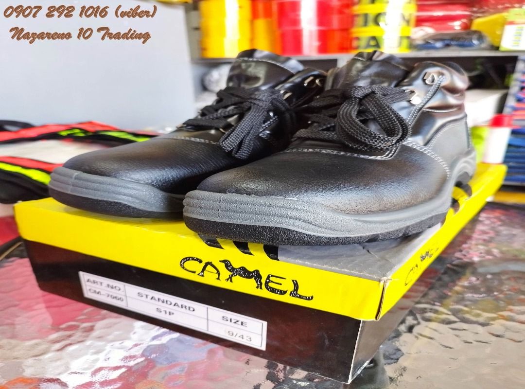 Safety shoes 196 CAMEL highcut on Carousell