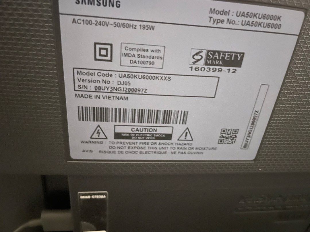 Samsung 50 inch Tv, TV & Home Appliances, TV & Entertainment, TV on