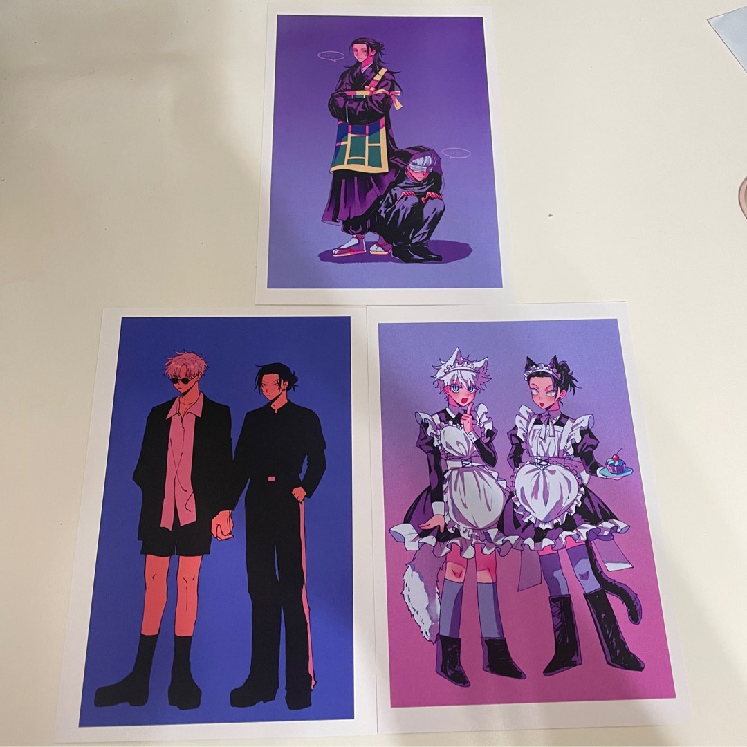 satosugu stsg geto suguru gojo satoru ibon postcards netprints prints