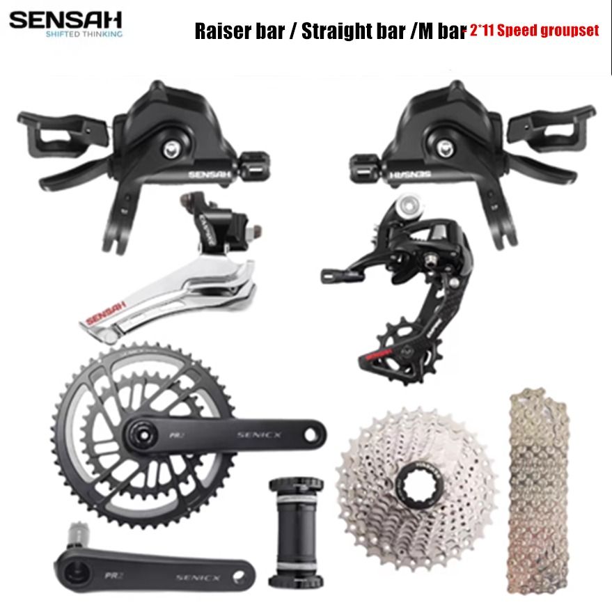 SENSAH 1 11speed 2 11 speed raiser bar groupset for folding bike Hybrid