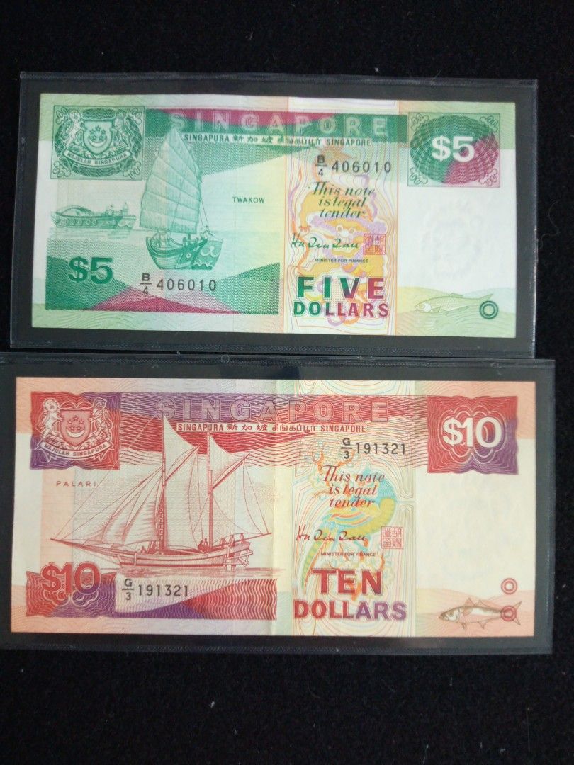 SG ship 8 pcs notes $1 - $100 ($1 sign by GKS, $1 sign by HTT, $2 ...