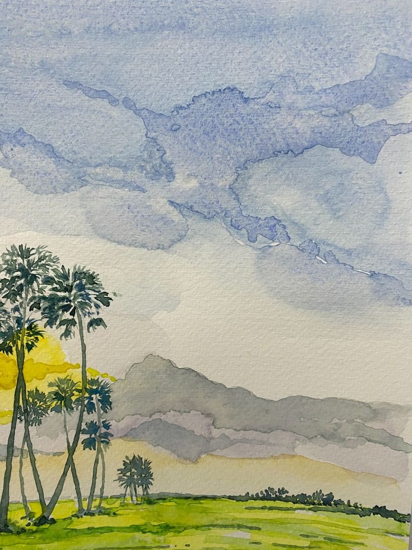 Shimmering Palms in a Sea of Greens - Nelson Basa on Carousell