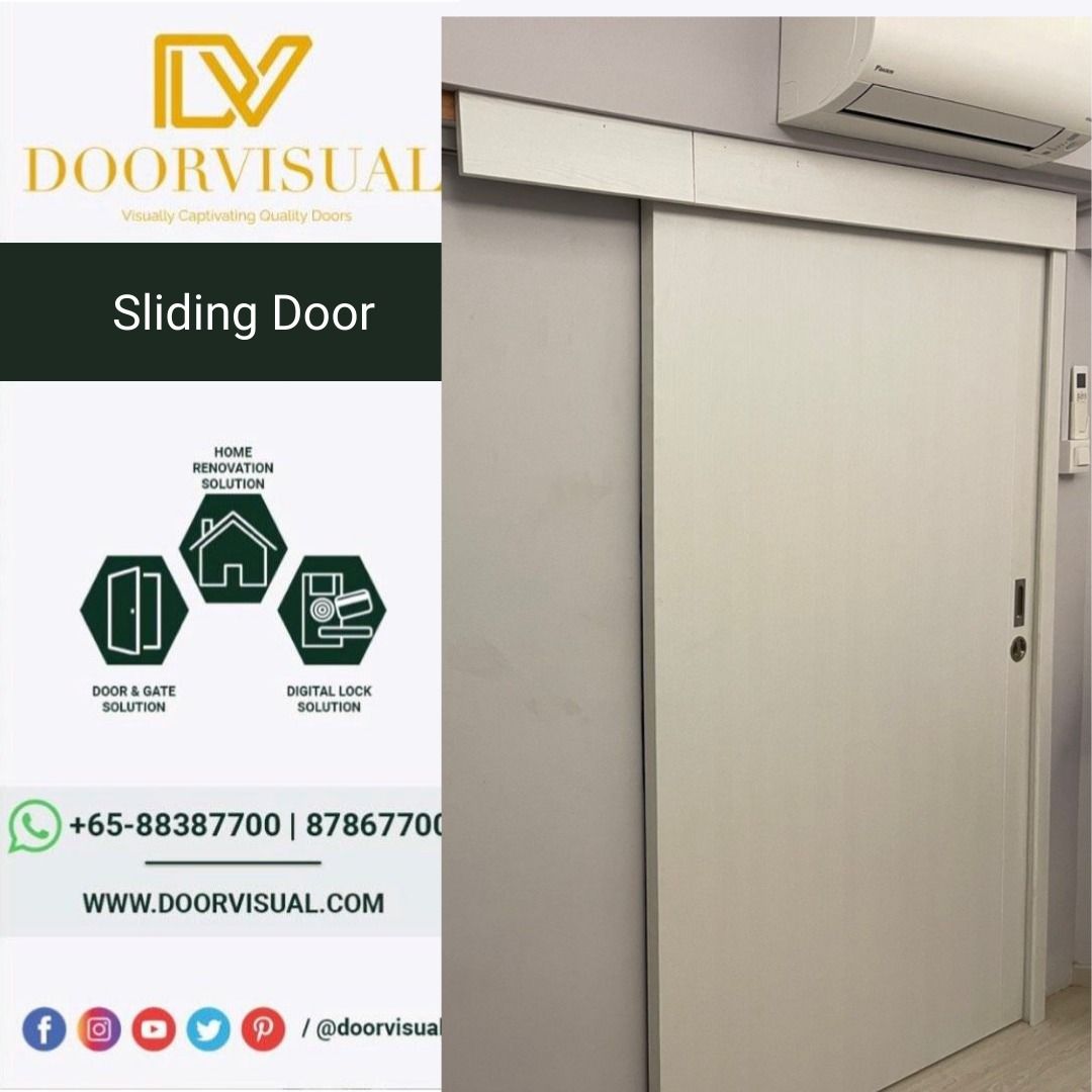 Sliding Conceal With Pelmet Laminate Door, Furniture & Home Living