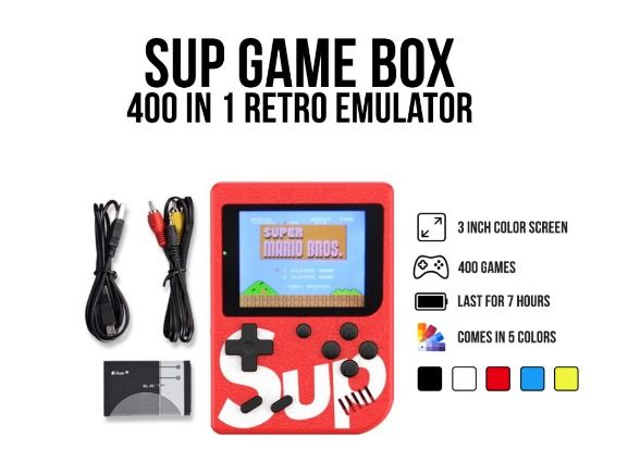 SUP Game Box 400 In 1 Retro Handheld Console Emulator Portable Video ...