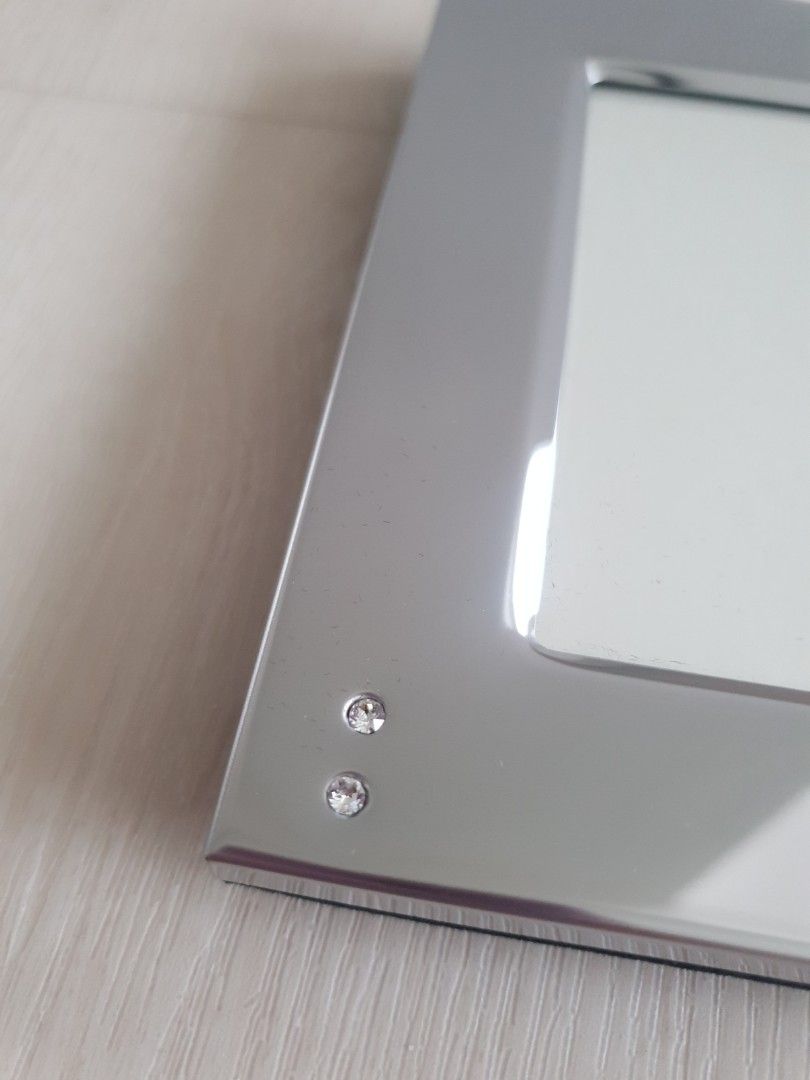 Swarovski photo frame with heart pendant., Furniture & Home Living