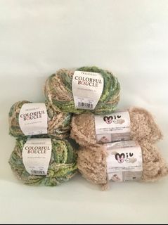 TAKE ALL 💝 COLORFUL BOUCLE X MIU Ultra Soft Curly Knitting Yarn