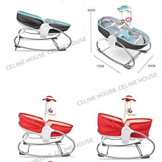 tiiBaby 3in1 Rocker Napper Swing Cradle Bed Rocking Chair with Music