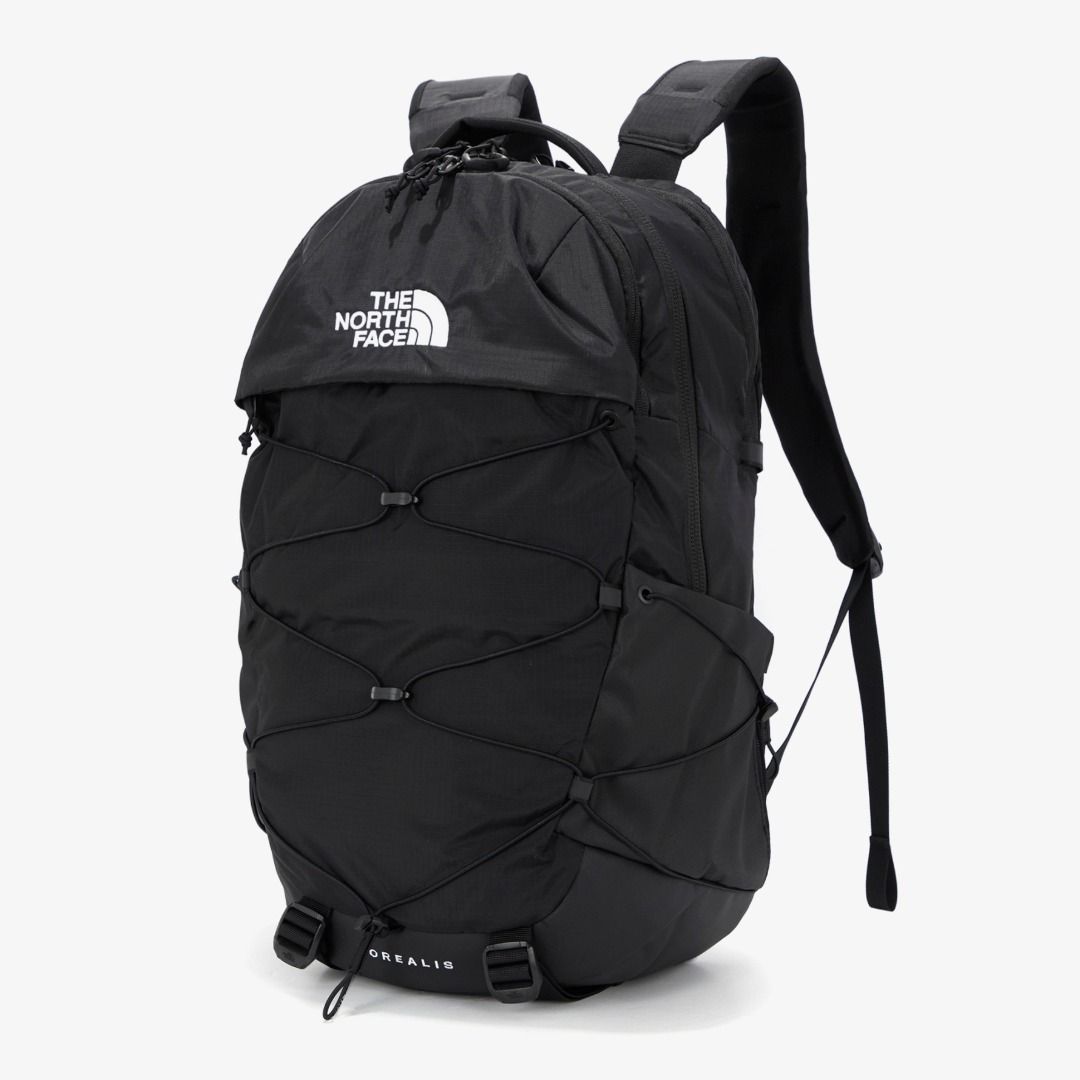 White and black best sale north face backpack