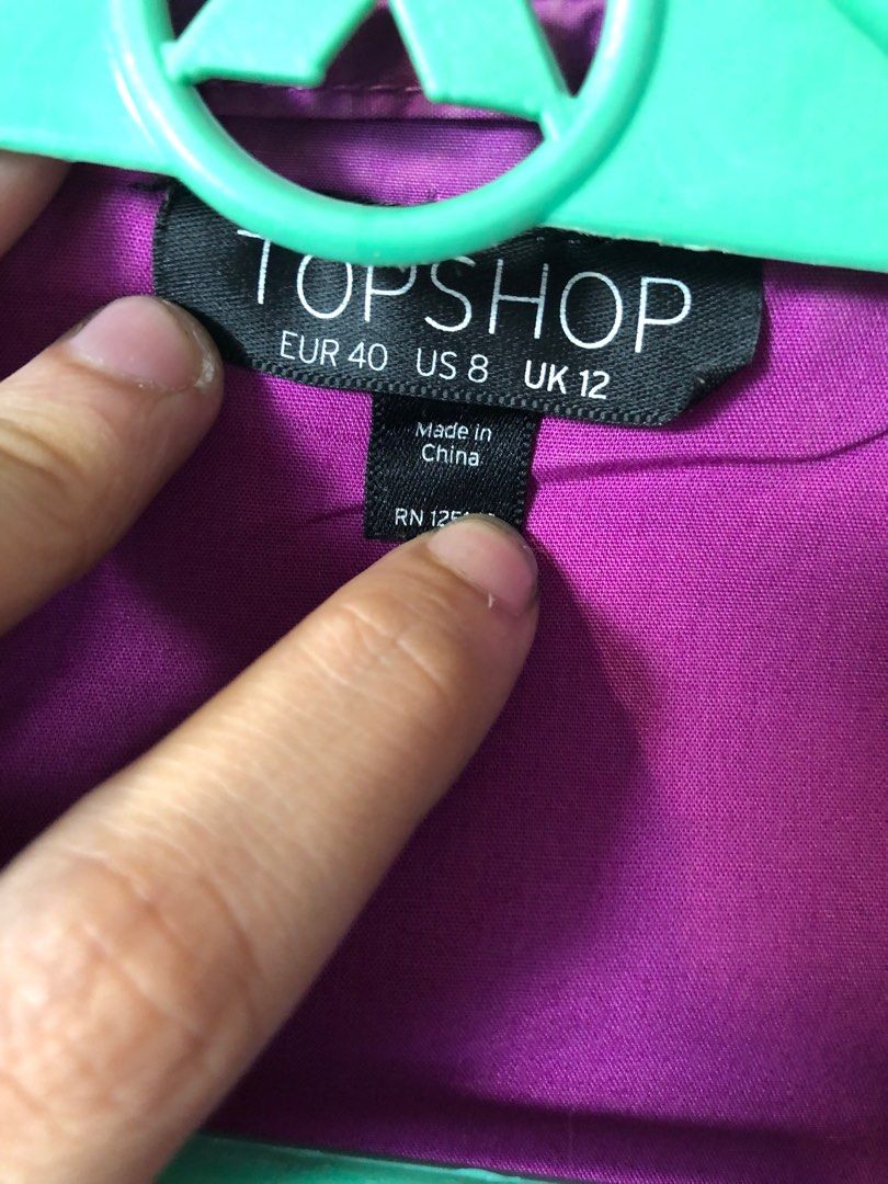 TOPSHOP PURPLE JACKET