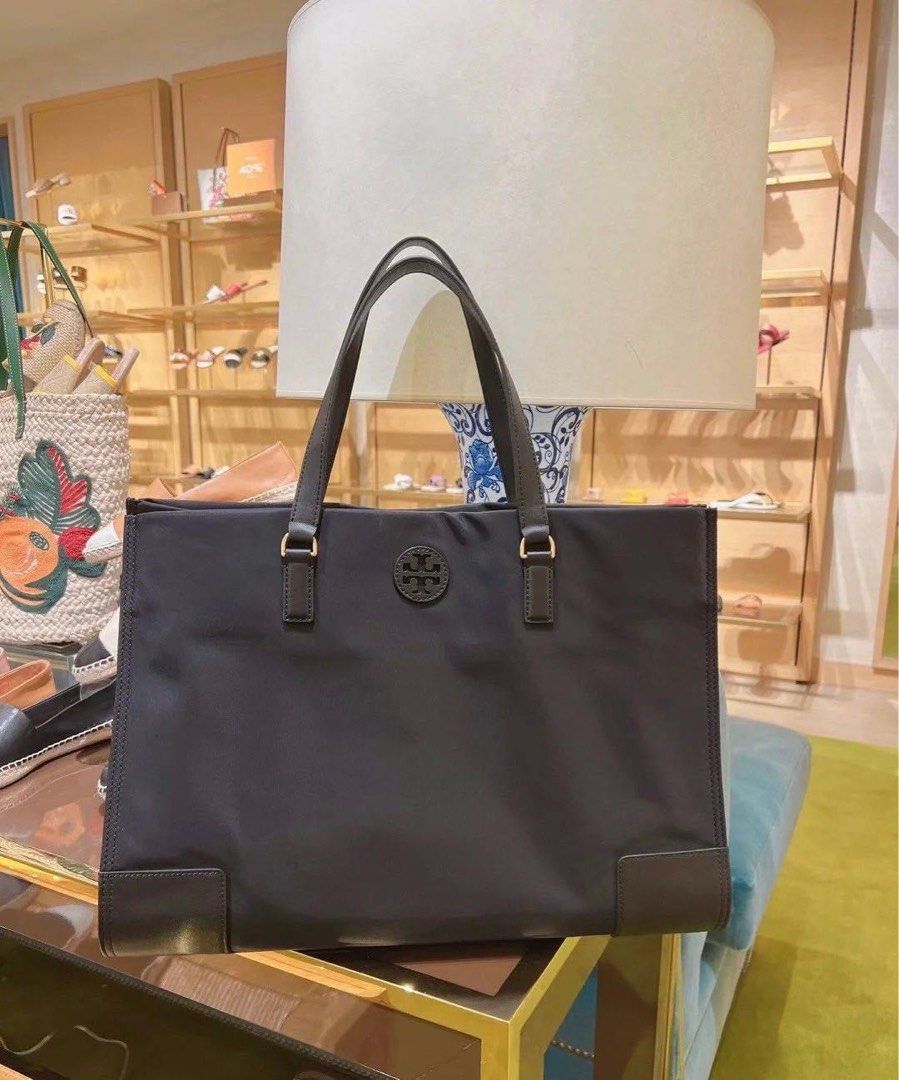 Tory burch ella best sale nylon tote black