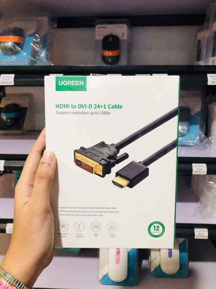 Ugreen 10135 câble vidéo et adaptateur 2 m DVI HDMI