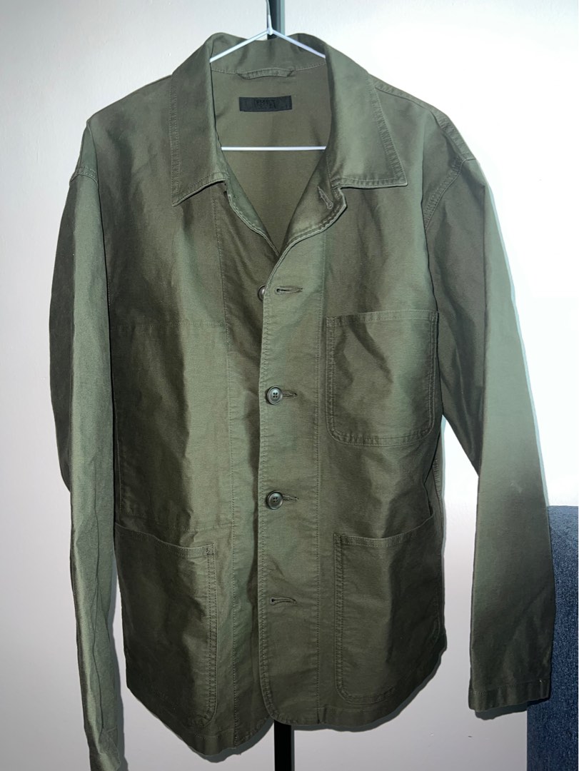 Uniqlo military jacket, Men's Fashion, Coats, Jackets and Outerwear on Carousell