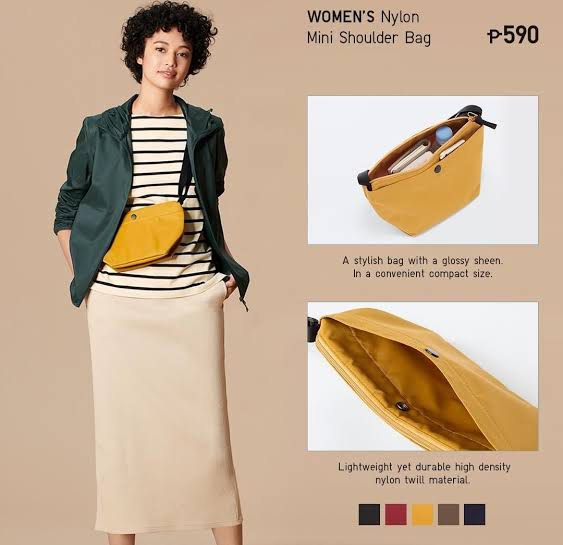Nylon mini hotsell shoulder bag uniqlo
