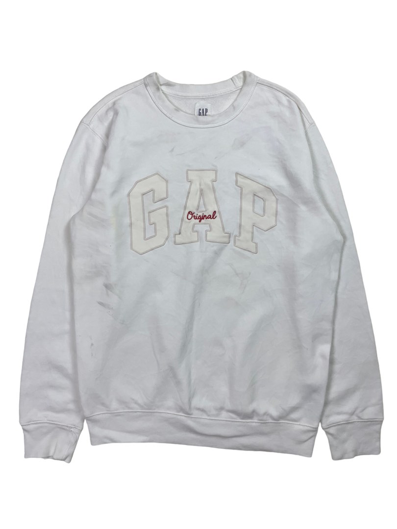 Unisex GAP Originals Logo White Sweatshirt Jumper Men s Fashion
