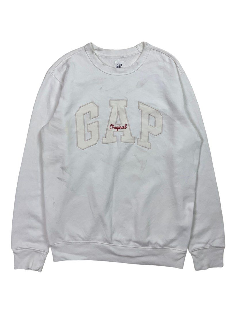 Unisex GAP Originals Logo White Sweatshirt Jumper Men s Fashion