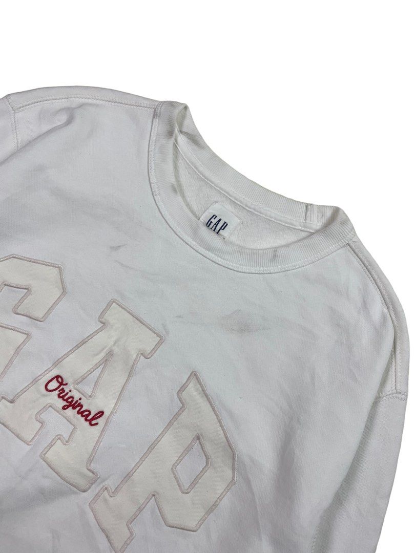 Unisex GAP Originals Logo White Sweatshirt Jumper Men s Fashion