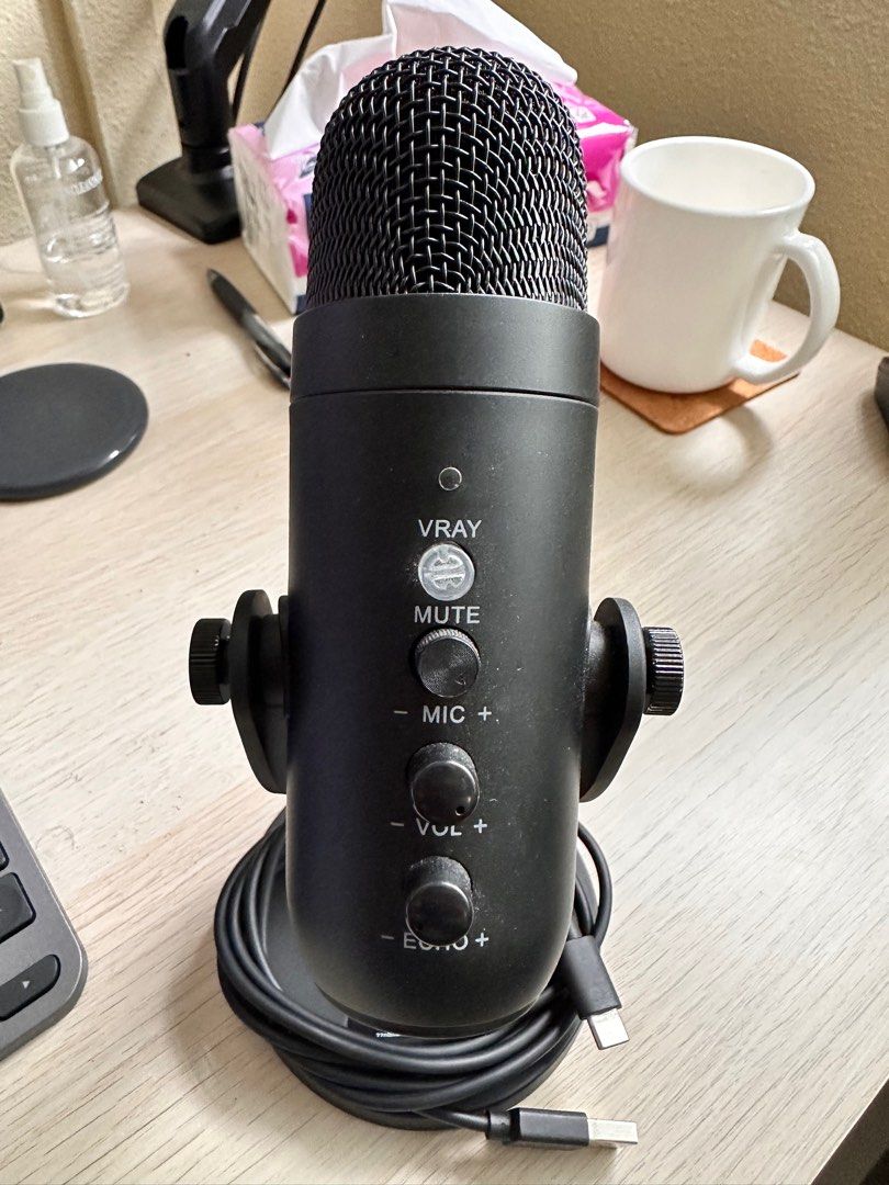 USB Noise Cancelling Microphone for Streaming Zoom MS Teams, Audio