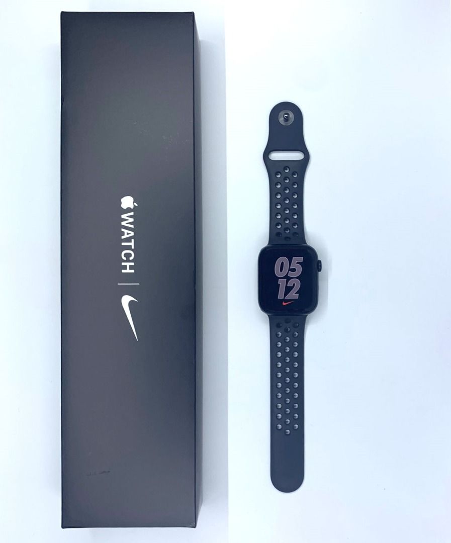 USED] Apple Watch Nike Series 7 45mm GPS Midnight Aluminium Case