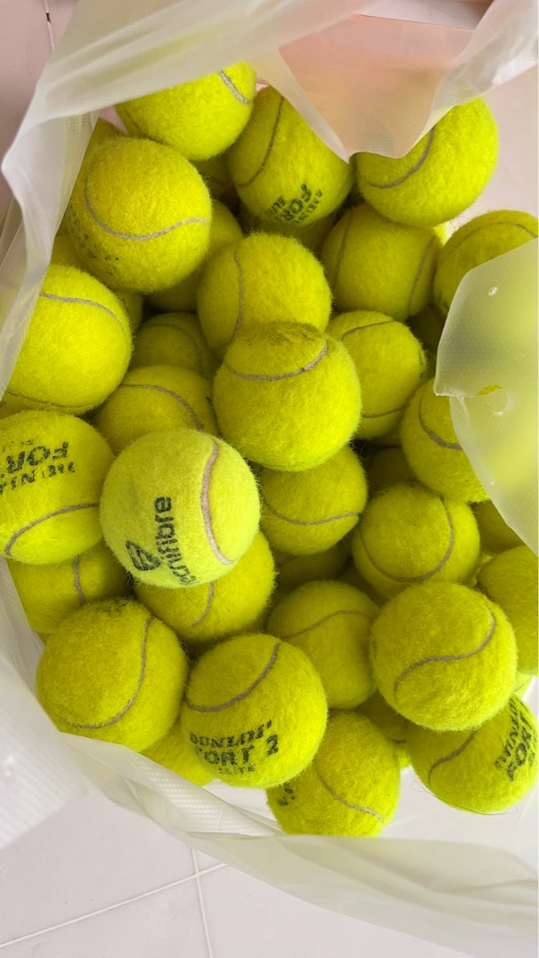 Used tennis balls, Sports Equipment, Sports & Games, Racket & Ball