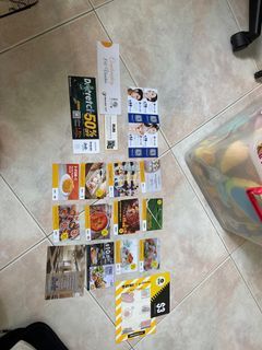Various vouchers and stuff