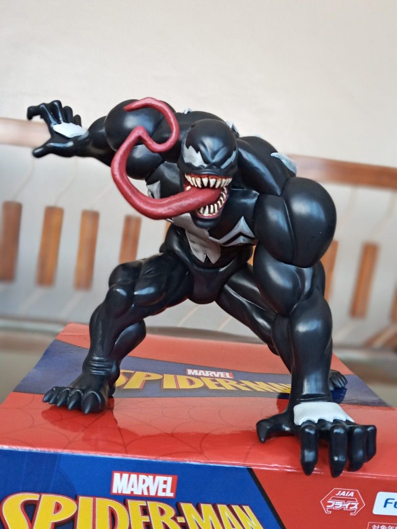 Venom Spider-Man Marvel Noodle Stopper Figure (Category: Figurines & Statues) located in Cebu City. Submitted by diyeszon (Listing ID 1249140115, Image 1). Description: FuRyu Marvel Spider-Man Venom Noodle Stopper Figure - you may use this figure as a display or a stopper on your cup noodle lid - figure is approximately 11cm tall/ 4.29 inches box condition: 7/10 never been played or displayed opened only for inspection what you see in the picture