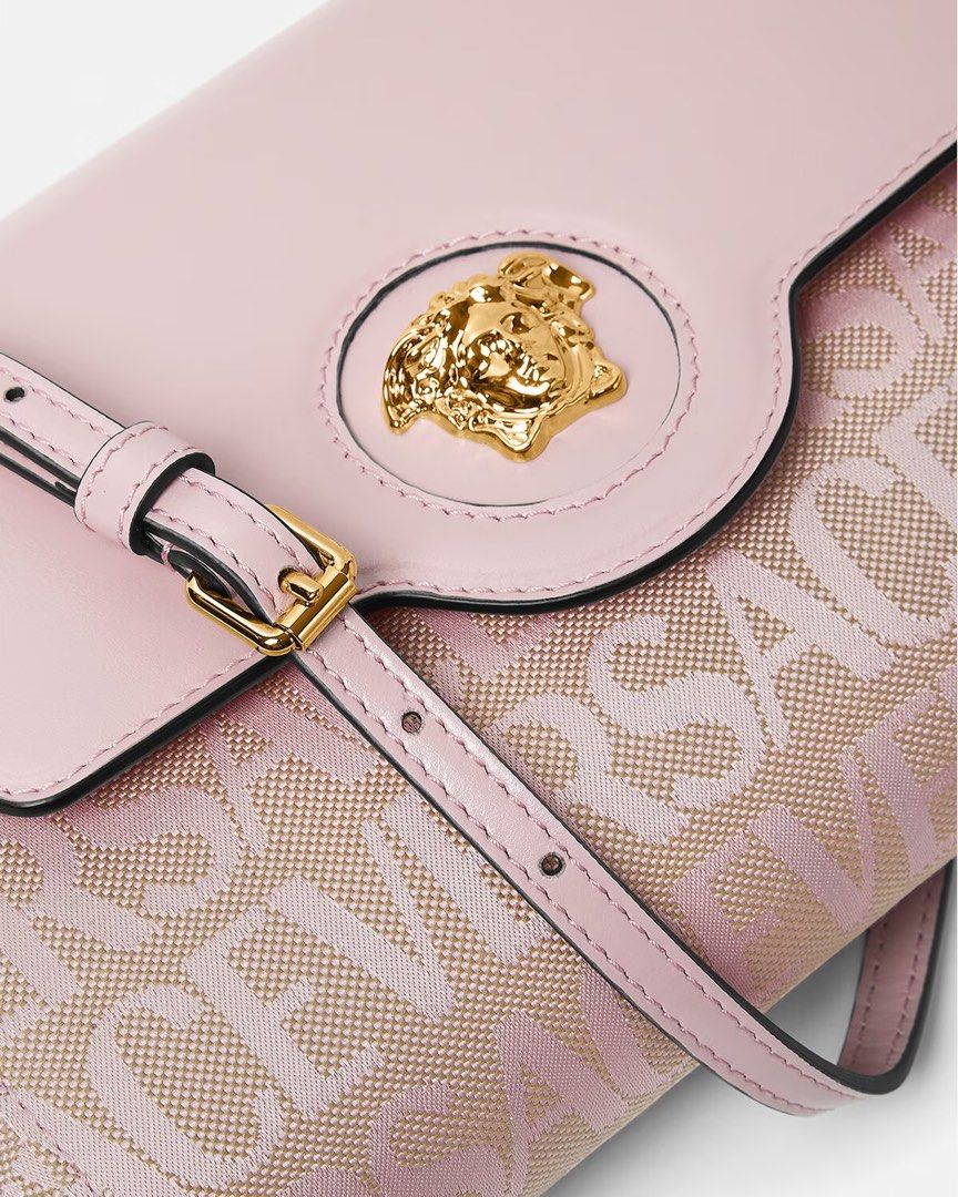 VERSACE ALLOVER LA MEDUSA CROSSBODY BAG Wallet on chain style