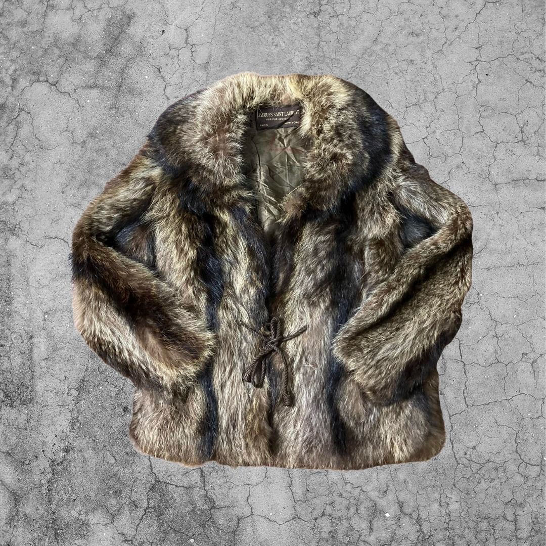 Vintage 50 s 60 s Jacques Saint Laurent Bear Fur coat