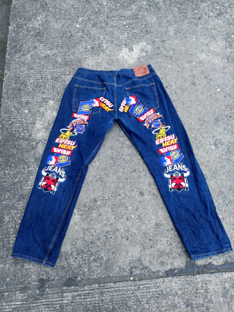 VINTAGE Evisu patch jeans on Carousell