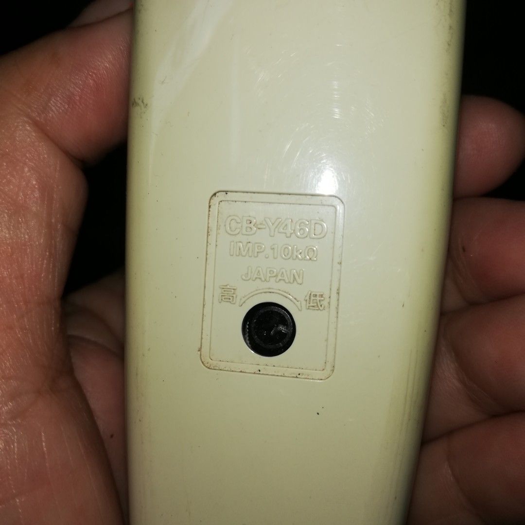 vintage microphone (Category: Microphones) located in Paranaque City. Submitted by 4thestate.surplusan (Listing ID 1249128738, Image 2). Description: a vintage panasonic microphone model cb y 46d fr japan..