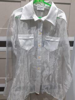 Vintage sandro sheer shirt