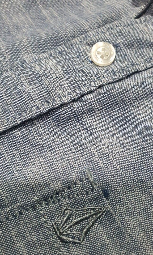 Volcom buttondown polo on Carousell