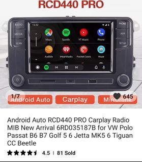 Volkswagen RCD440 CARPLAY ANDROID AUTO