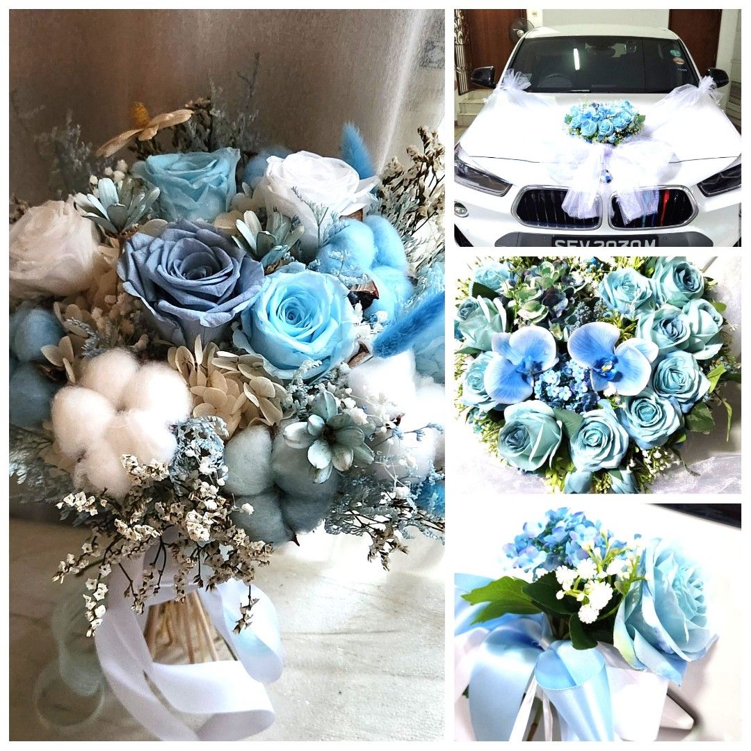 Wedding Car Decor Flower, Hobbies & Toys, Stationery & Craft, Flowers &  Bouquets on Carousell