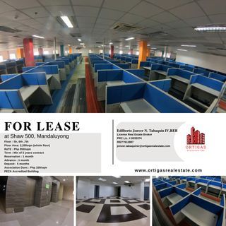 Whole Floor For Lease at Shaw 500 Mandaluyong City