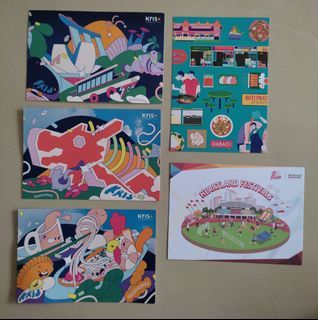 [WTS/WTT] Brand New Ndp 2023 Goodies Bag Postcard Set ,  Ndp Event Activity Card & Singapore Hawker Culture Card. See All Pics