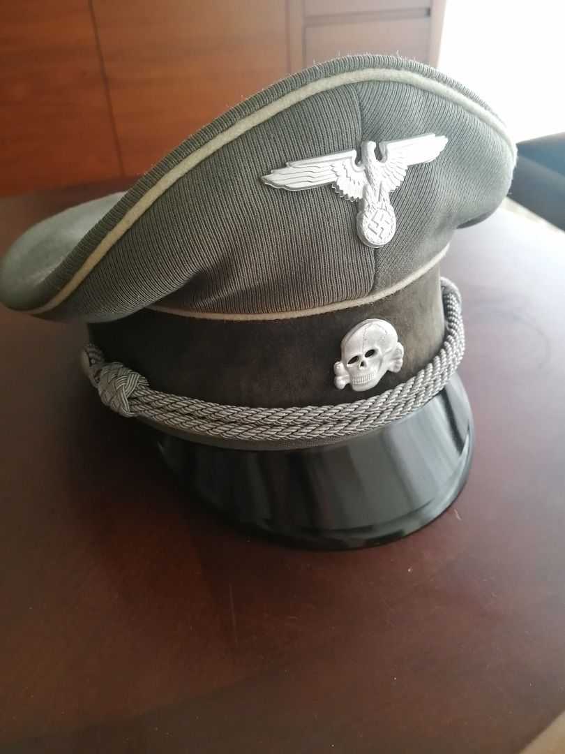 Janke Reproduction WW2 German SS Infantry officer's peaked visor cap