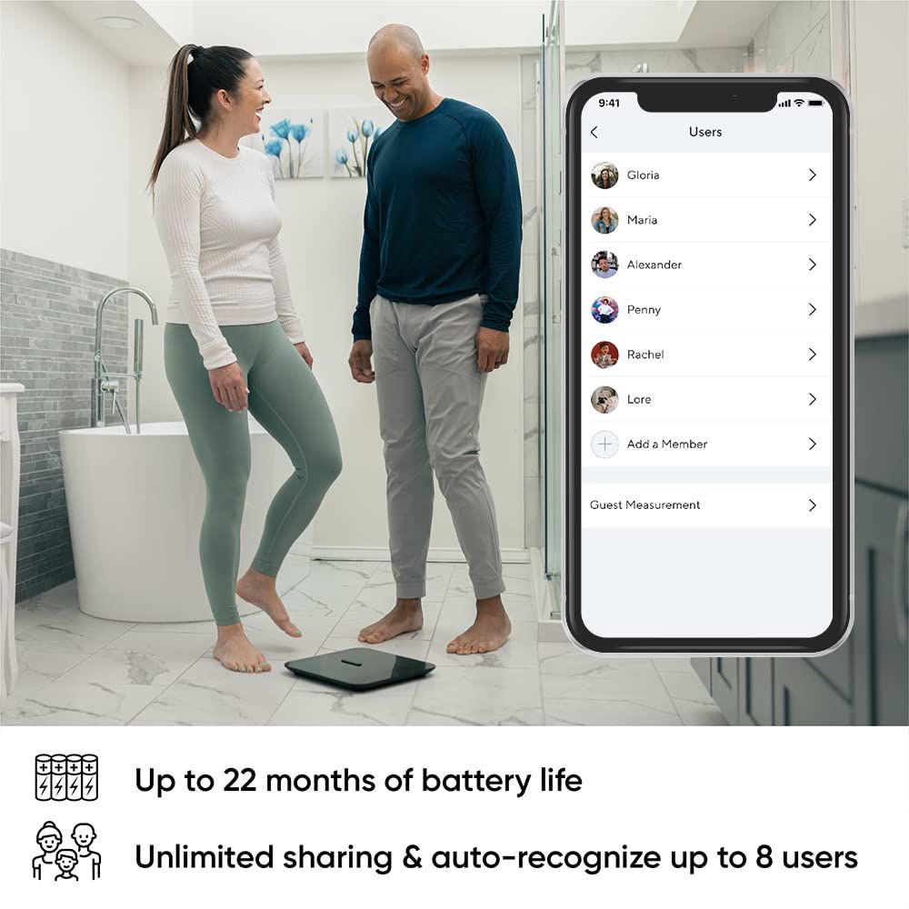 WYZE Smart Scale X for Body Weight, Digital Bathroom Scale for BMI