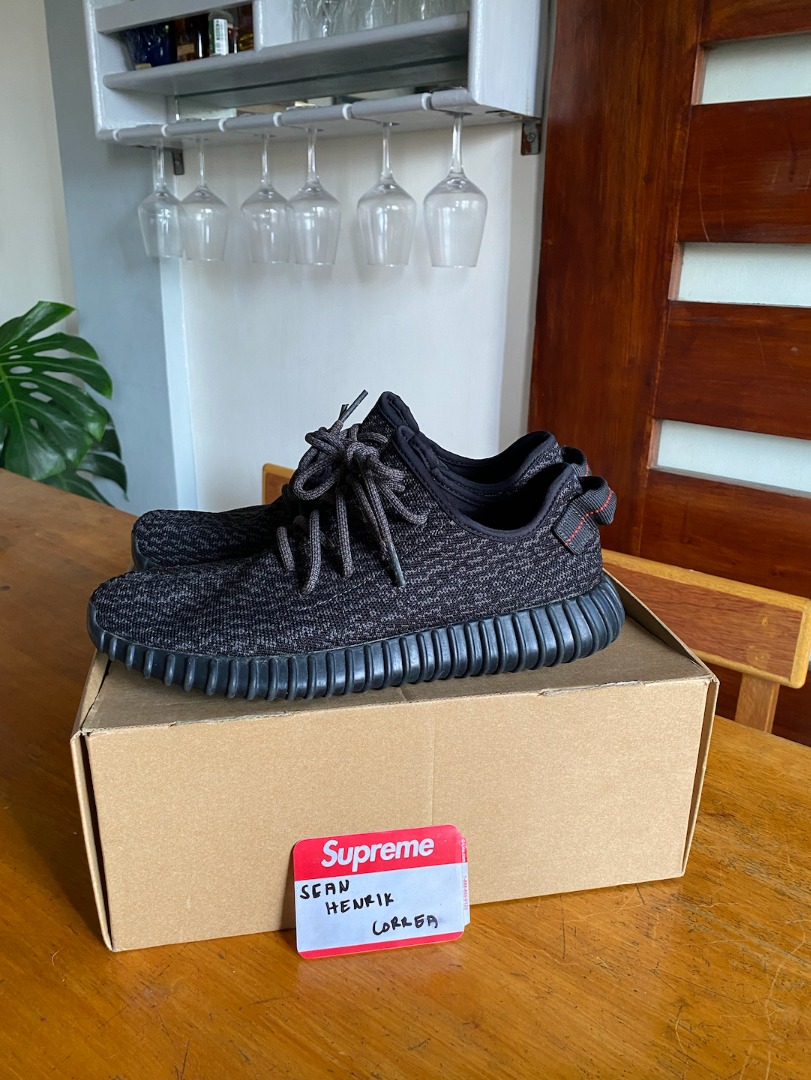 Yeezy 350 Pirate Black V1 2015 Men s Fashion Footwear Sneakers