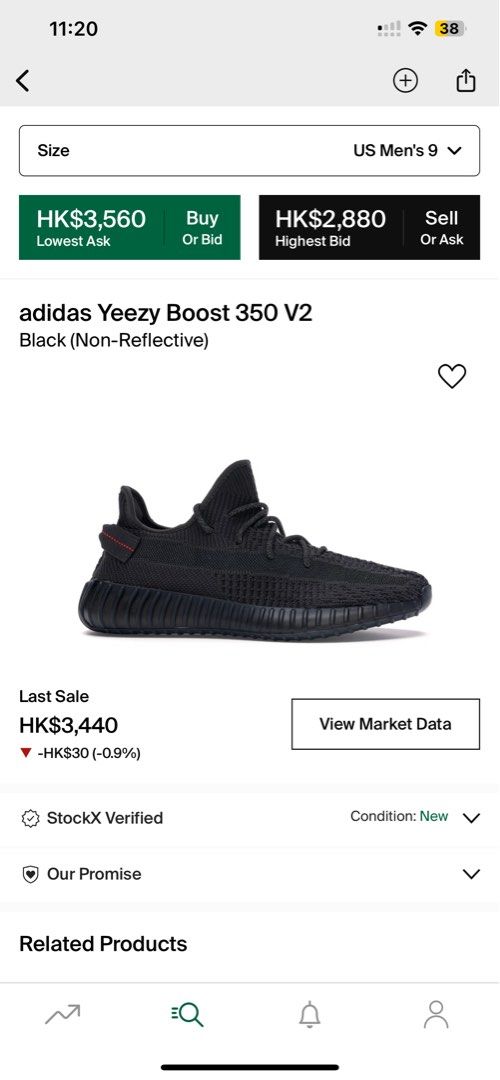 Yeezy 350 v2 Black Carousell