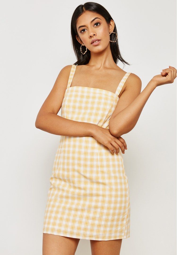 Yellow Gingham Dress